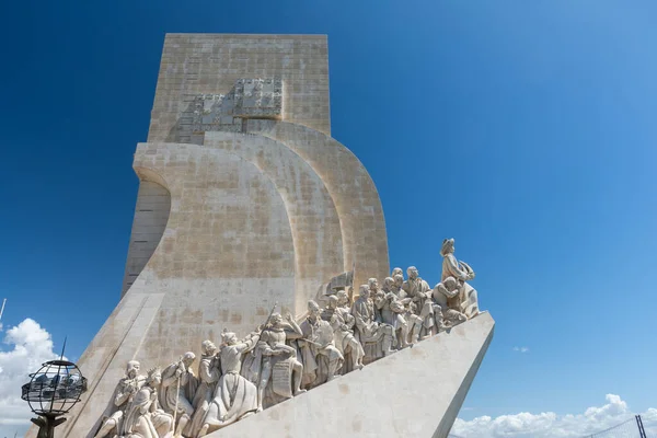 Krásný Výhled Památník Padro Dos Descobrimentos Řeky Tejo Lisabon Portugalsko — Stock fotografie
