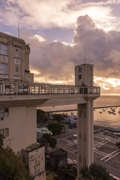 Beautiful View Historic Elevator City Building Salvador Capital City Bahia — Stock Photo, Image