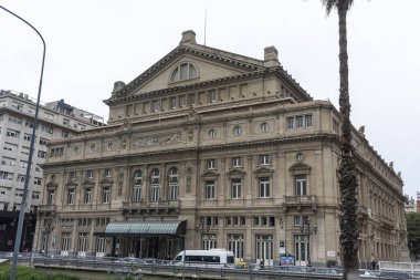 Buenos Aires 'in merkezindeki Coln Tiyatrosu' nun güzel manzarası, Arjantin