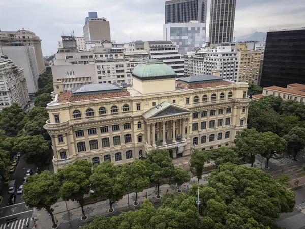Hermosa Vista Edificio Histórico Biblioteca Nacional Centro Río Janeiro Brasil Imágenes De Stock Sin Royalties Gratis