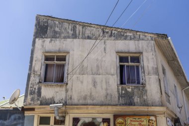 Valparaiso, Şili 'deki eski kır evi cephesi