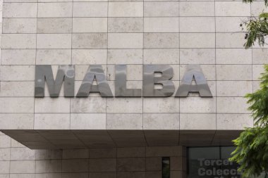 Palermo 'daki MALBA müzesi cephesi, Buenos Aires, Arjantin 