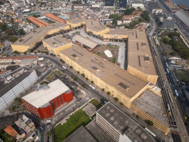 Brezilya 'nın Rio de Janeiro kentindeki Samba şehrine güzel bir hava manzarası