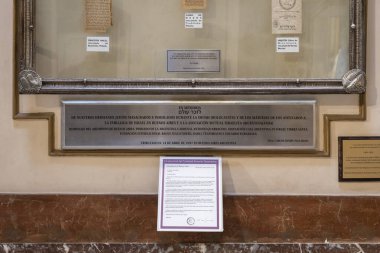 Buenos Aires 'in merkezindeki Metropolitan Katedrali' nin detayları, Arjantin