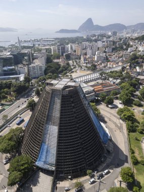 Rio de Janeiro, Brezilya 'daki Metropolitan Katedrali' nin güzel hava manzarası