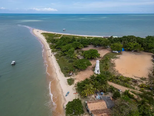 Ponta do Corumbau, Güney Bahia, Brezilya 'da güzel bir hava manzarası.