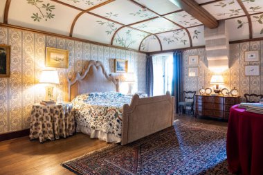 Arundel, İngiltere 'deki ortaçağ eski şatosunun güzel manzarası.