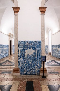 Lizbon, Portekiz şehir merkezindeki eski tarihi kilise binasının güzel manzarası.