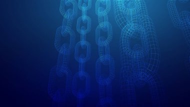 Dijital teknolojiyi engelliyor. Büyük veri vektörü arkaplanı.