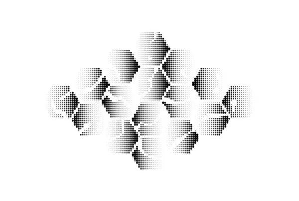Εξάγωνο Σχήμα Μισού Μέτρου Κυψελωτή Κυψελίδα — Διανυσματικό Αρχείο