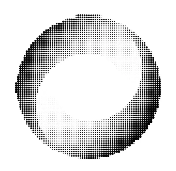 Cerc Vârtej Tipic Halftone Gradient — Vector de stoc