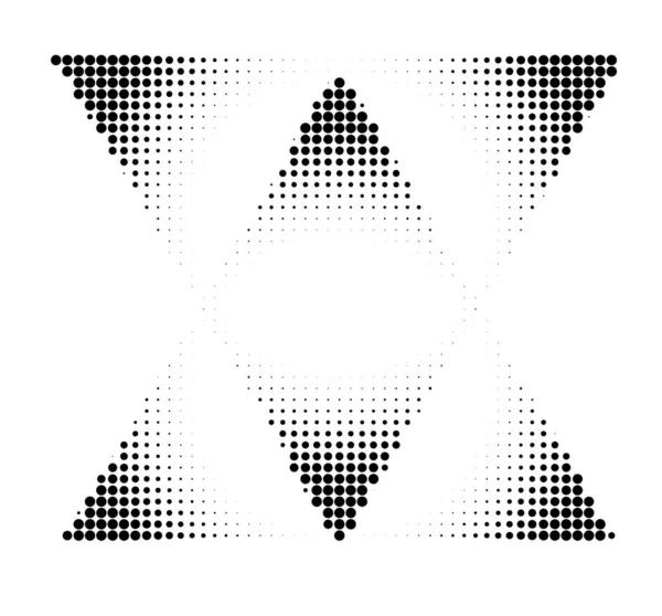 Triângulo Meio Tom Ilustração Vetorial Abstrata —  Vetores de Stock