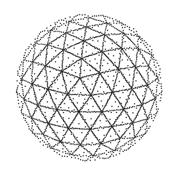 ワイヤフレーム球面ベクトルの規定線 — ストックベクタ