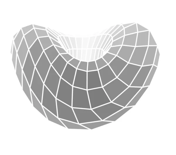 Maillon Chaîne Torus Tech Fond Géométrique Big Data Réseau Numérique — Image vectorielle