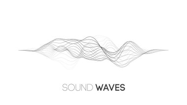 Ses dalgası müzik arka planı. Ses dalgaları soyut darbe arkaplanı.