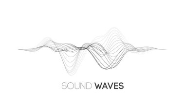Ses dalgası müzik arka planı. Ses dalgaları soyut darbe arkaplanı.