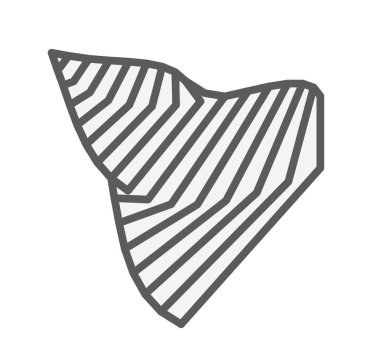 Siyah ve Beyaz Soyut Geometrik Kanat Deseni