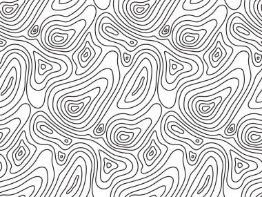 Kusursuz topografik harita dokusu. Çizgi topoğrafya haritası arkaplan, coğrafi ızgara.