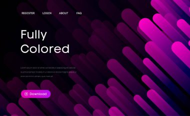 Dinamik Şekillere sahip canlı Soyut Gradyan Arkaplanı.