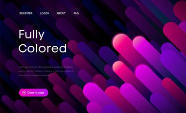 Dinamik Şekillere sahip canlı Soyut Gradyan Arkaplanı.