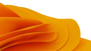 Modern kırmızı dalgalı üç boyutlu soyut sarı arkaplan çizimi. Sunum için doku grafikli kağıt gradyan dinamik kumaş. Sıvı bağlantıları fütüristik akışkan yumuşak katman heykeli