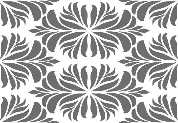 Damask desenli dikişsiz vektör duvar kağıdı. Barok tarzında kusursuz bir süs. Şam çiçeği desenli elementler.