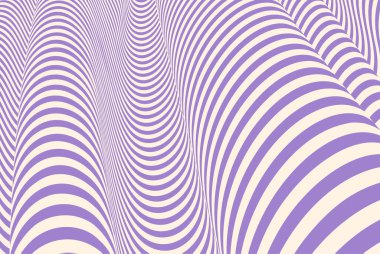 Turuncu ve bej renkli soyut dalgalı desenler sıvı optik bir illüzyon yaratıyor. Çarpık akış çizgileri ve dinamik hareket etkisine sahip modern geometrik arkaplan.