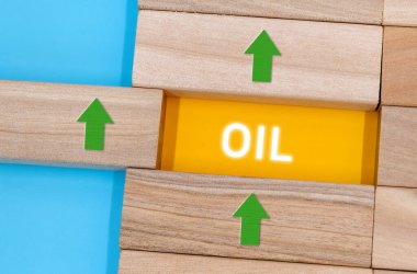 Artan ve düşen petrol fiyatlarının ifadesi