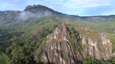 Orta Java, Endonezya 'daki Karst Dağları' nın Hava Görüntüsü