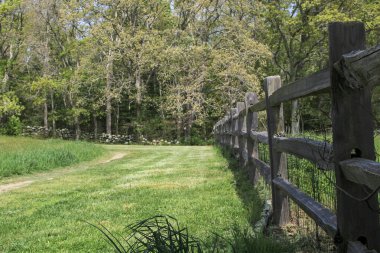Kırsal Güney New England Eski toprak yollar ve kırsal tarım arazileri 