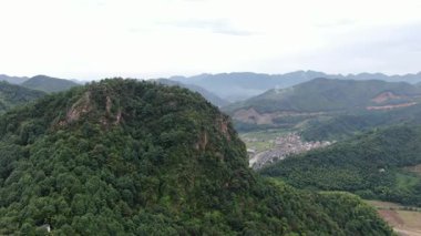 Hangzhou Çin 'in kırsal manzarası. Yüksek kalite 4k görüntü