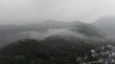 Hangzhou Çin 'in kırsal manzarası. Yüksek kalite 4k görüntü