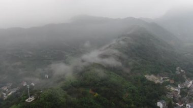 Hangzhou Çin 'in kırsal manzarası. Yüksek kalite 4k görüntü