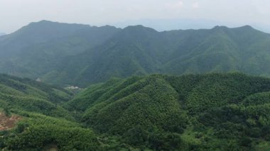 Çin 'in Hangzhou ilçesindeki kırsal bölge manzarası. Yüksek kalite 4k görüntü