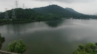 Xianghu Gölü Hangzhou Çin 'in doğal manzarası. Yüksek kalite 4k görüntü