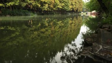 Batı Gölü kıyılarında korunmuş tarihi güzellik. Yüksek kalite 4k görüntü