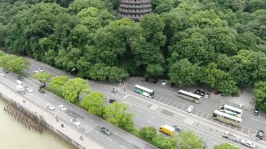 Liuheta Kültür Parkı, Hangzhou, Zhejiang, Çin. Yüksek kalite 4k görüntü