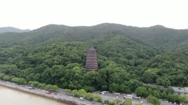 Liuheta Kültür Parkı, Hangzhou, Zhejiang, Çin. Yüksek kalite 4k görüntü