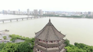 Liuheta Kültür Parkı, Hangzhou, Zhejiang, Çin. Yüksek kalite 4k görüntü