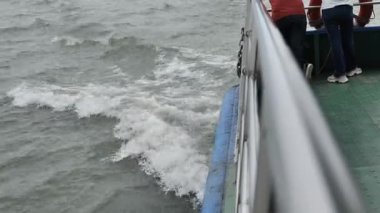 Çin 'in Wuxi Jiangsu bölgesindeki büyüleyici Taihu Gölü manzarası. Yüksek kalite 4k görüntü