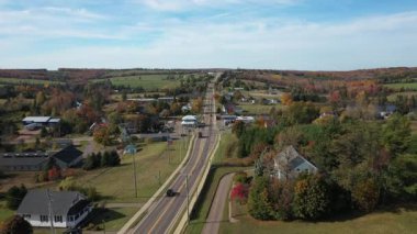 Sonbaharda Prens Edward Adası 'nın hava manzarası. Yüksek kalite 4k görüntü