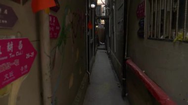 Şangay sokaklarında sokak manzaraları. Yüksek kaliteli FullHD görüntüler