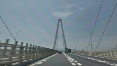 Taizhou, Zhejiang 'daki Yuhuan ilçesinde güzel kıyı manzaraları ve zengin deniz kültürü bulunur. Yüksek kalite 4k görüntü