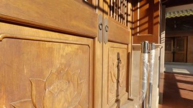 Jingan Tapınağı, Şangay 'daki mimari manzara. Yüksek kalite 4k görüntü