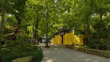 Natural and cultural scenery when walking in tianping mountain, suzhou, China. High quality 4k footage