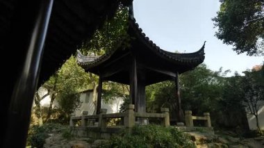 Natural and cultural scenery when walking in tianping mountain, suzhou, China. High quality 4k footage