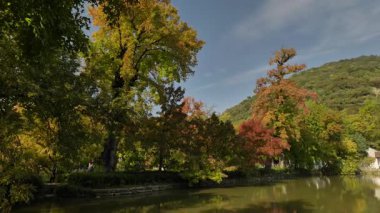 Natural and cultural scenery when walking in tianping mountain, suzhou, China. High quality 4k footage