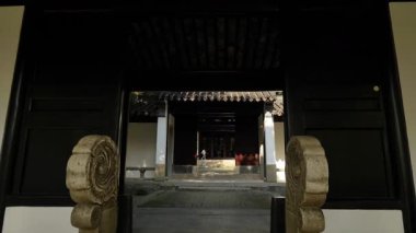 Natural and cultural scenery when walking in tianping mountain, suzhou, China. High quality 4k footage