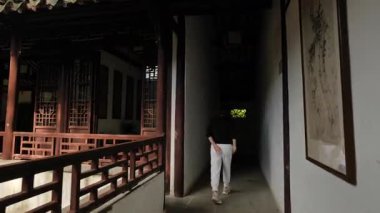 Natural and cultural scenery when walking in tianping mountain, suzhou, China. High quality 4k footage