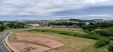 Yeni Zelanda adasının manzarası.